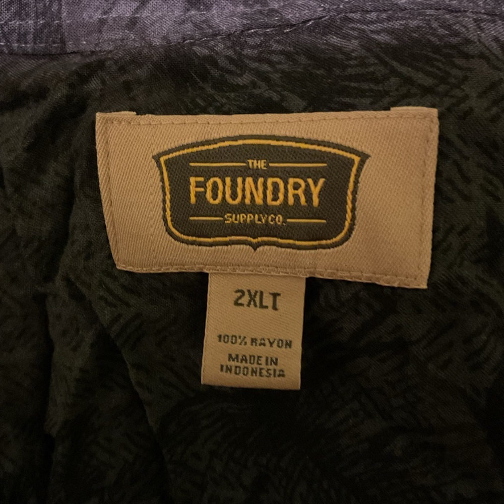 The Foundry Supply Co. Rayon Camp Shirt 2XLT (Flaw) - Picture 2 of 12
